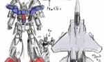 【画像】ガンダムって現実の戦闘機と比べたらそれほど大きくないんだな…